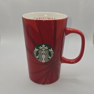 Starbucks Christmas Blend Red Mug 12oz 2015 Original Coffee & Tea Theme